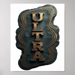 Bold Gold ULTRA Bold Design Poster