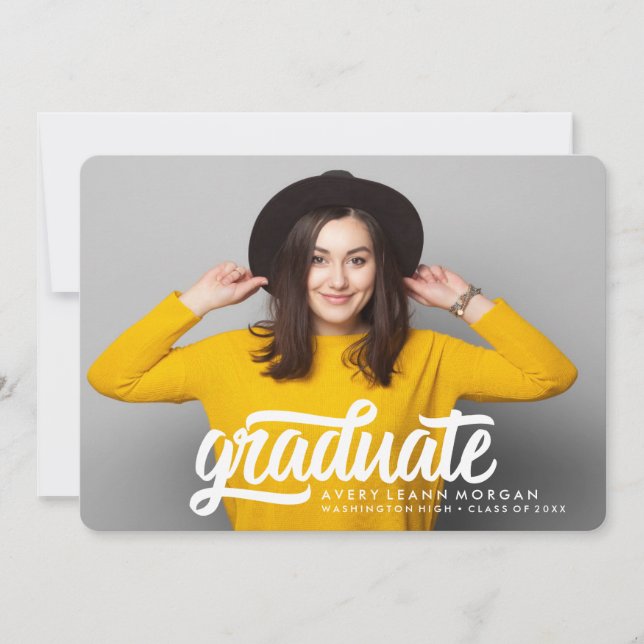 Bold Grad | Graduation Announcement (Front)