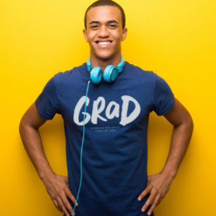 Bold grad modern trendy graduation personalised T-Shirt