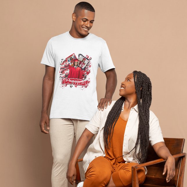 Bold grad modern trendy graduation personalized T-Shirt (Creator Uploaded)