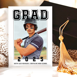 Bold Graduate Modern Graduation Invitation
