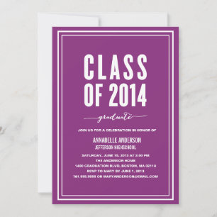 Bold Graduation Invitation