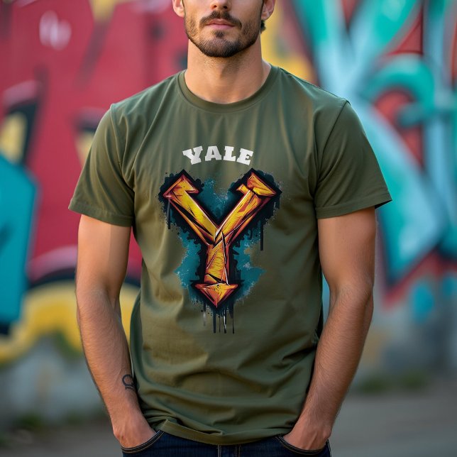 Bold Graffiti Monogram "Y" Customisable T-Shirt (Creator Uploaded)