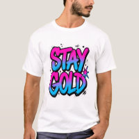 Bold Graffiti Stay Gold Streetwear Sticker