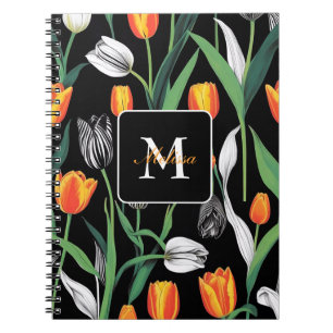 Bold Graphic Artistic Tulips  Notebook