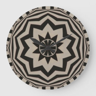 Bold Graphic Black and White Clock