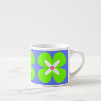 bold graphic flower CaféOlé 6oz. espresso cup