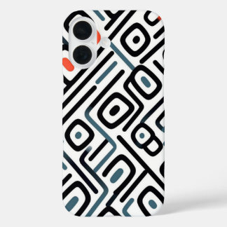 Bold Graphic Line Art Pattern Phone Cover