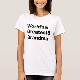 Bold Greatest Grandma Collegiate Style T-Shirt