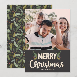 Bold Greetings Photo Christmas Card