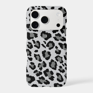 Bold Grey Black Leopard Print