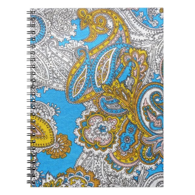 Bold Grungy Islamic Psychedelic Ornament Notebook (Front)