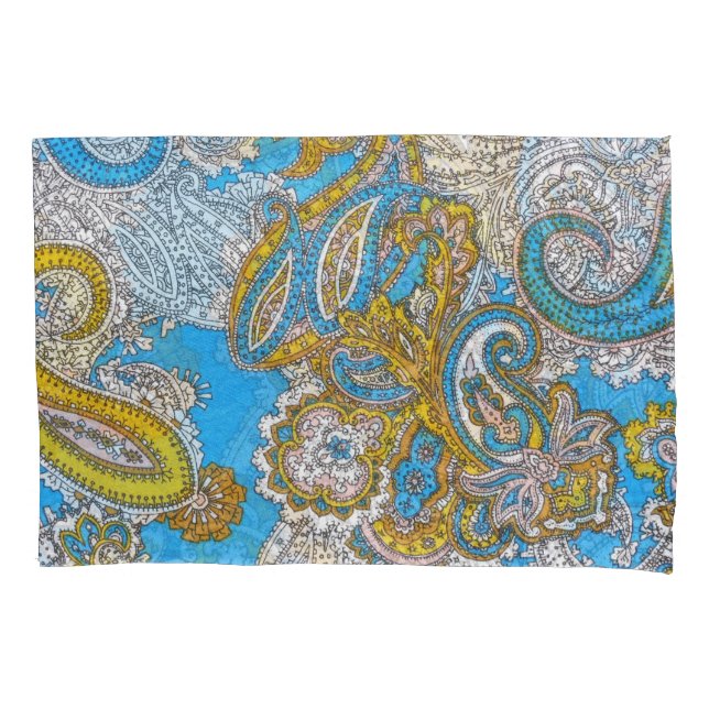 Bold Grungy Islamic Psychedelic Ornament Pillowcase (Front)