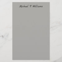 Bold Handwriting Classical Grey Elegant Minimalist