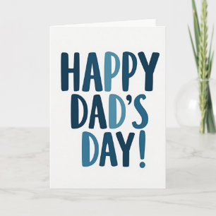 Bold Happy Dads Day Card