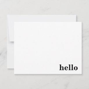 Bold Hello Card