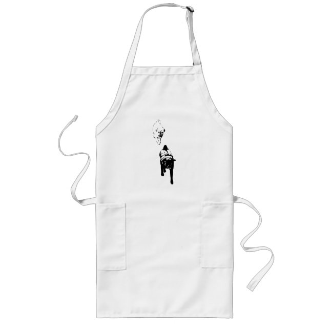 Bold Helpers, Festive Kitchen Ink Long Apron (Front)