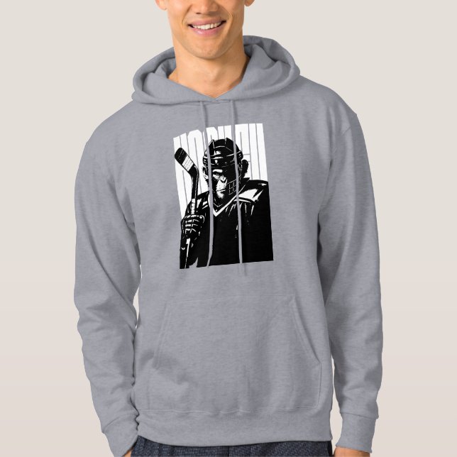 Bold Hockey Monkey  Hoodie (Front)
