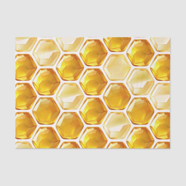 Bold Honeycomb Pattern Decoupage Tissue Paper (Front)