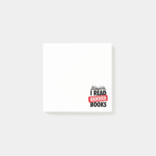 Bold “I Read Banned Books” Bookish  Post-it Notes