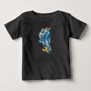 Bold Ice Hockey Mascot Winter Sports Baby T-Shirt
