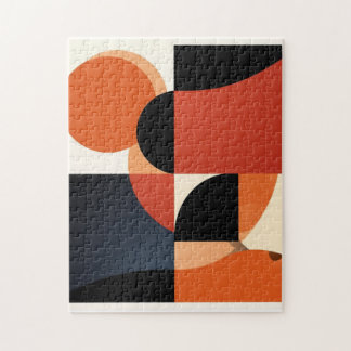 Bold Impact: Modern Abstract Art Jigsaw Puzzle