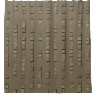 Bold Industrial Look Copper Pattern Collage Shower Curtain