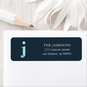 Bold Initial Return Address Label