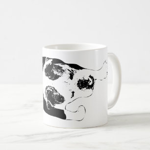 Bold Ink Dog Steps Into Morning Inspiration Coffee Mug