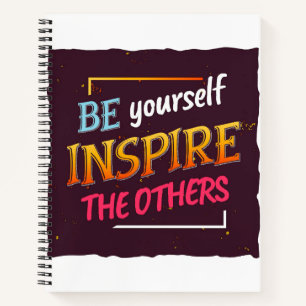 Bold Inspirational Quote Design for Motivation Notebook