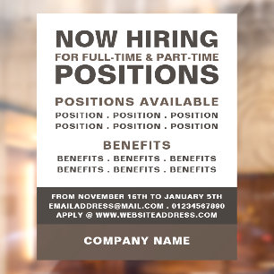 Bold Job Vacancy Recruitment Advertising