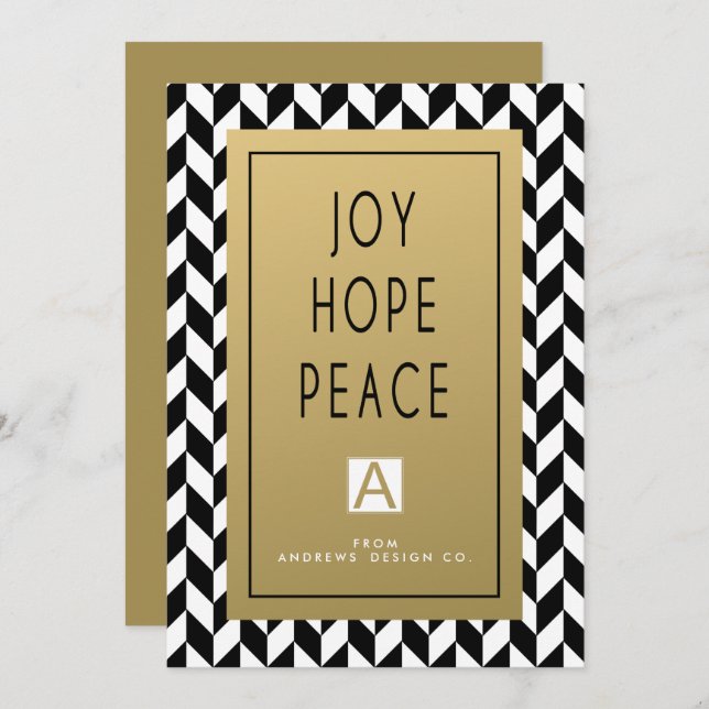 Bold Joy Business Holiday Invitation (Front/Back)