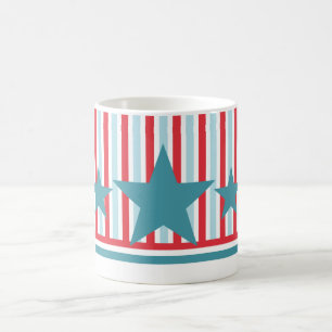 Bold July 4th Stars and Stripes Mug