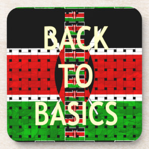 Bold Kenyan Motif: A Back-to-Basics Aesthetic Coaster