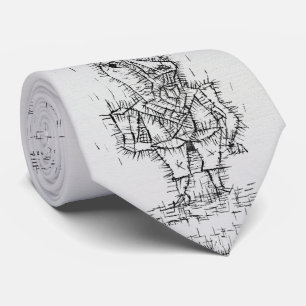 Bold Klee Easel – Ink Abstract Tie