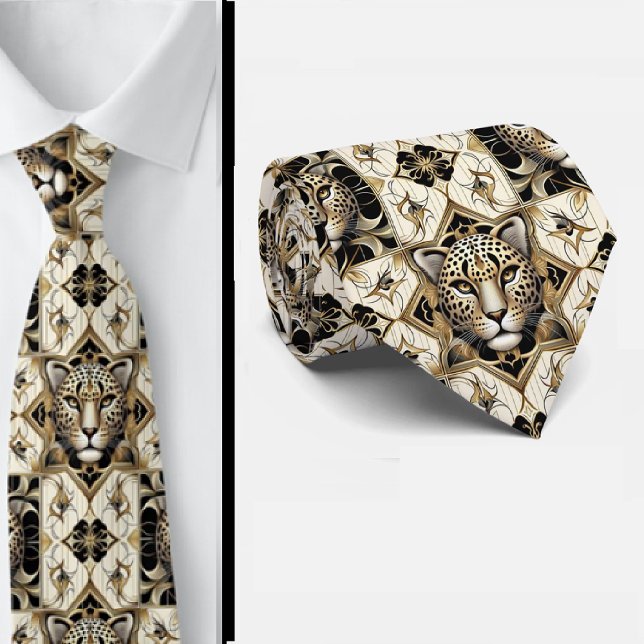 Bold Leopard Tie | Masculine Men's Fashion (Creator Uploaded)
