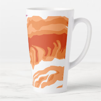 Bold Lesbian Pride Poured Paint Latte Mug