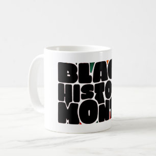 Bold Letters Black History Month Mug 