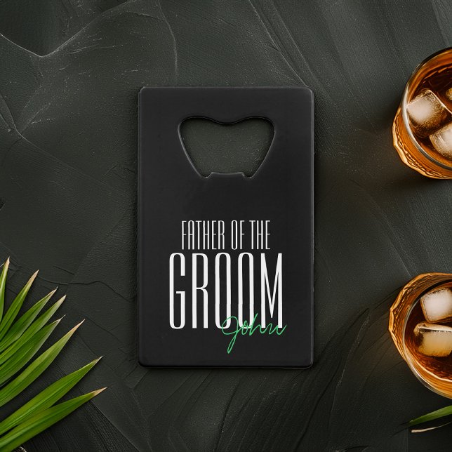 Bold Letters "Father of the Groom" Wedding Party (Creator Uploaded)