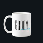 Bold Letters "Groom" Personalised Wedding Coffee Mug<br><div class="desc">Personalised gifts for your wedding party.</div>