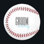 Bold Letters "Groom" Personalised Wedding Party Baseball<br><div class="desc">Personalised gifts for your wedding party.</div>