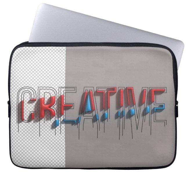 Bold Lines, Bold Life - Creative Laptop Sleeve (Front)