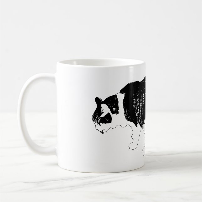 Bold Lines, Quiet Reflection Coffee Mug (Left)