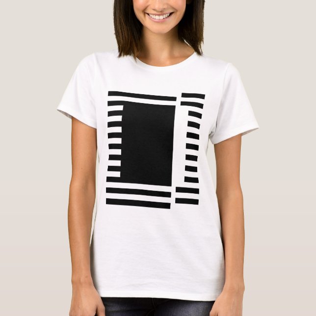 bold lines square T-Shirt (Front)