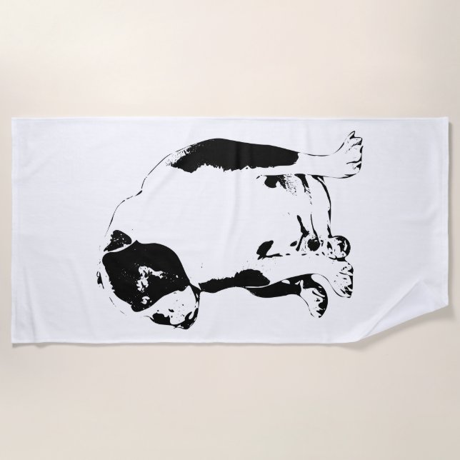 Bold Lines, Year‑Round Mate Beach Towel (Front)