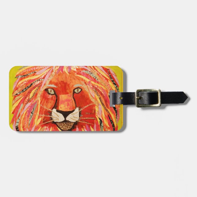 Bold Lion Luggage Tag (Front Horizontal)