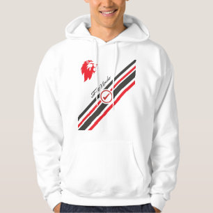 Bold Lion Stripe Graphic Hoodie