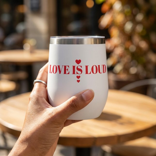 Bold Love Is Loud Valentine’s Day Heart Typography (Creator Uploaded)