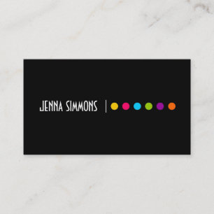 Bold Makeup Artist Business Card
