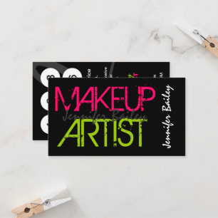 Bold Makeup Artist Loyalty Card